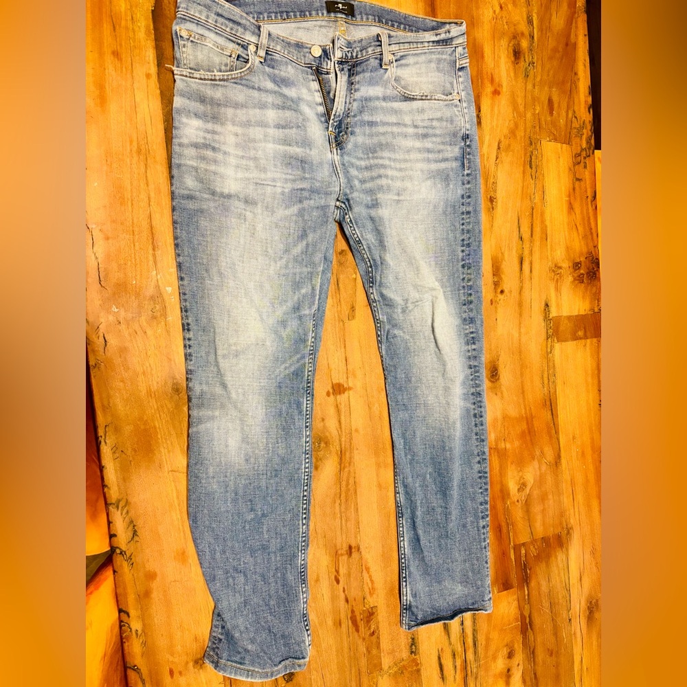 Men’s 7 for All Mankind jeans, 34 waist, 30 inseam.